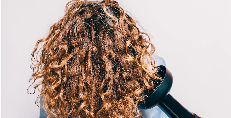 diffuse curly hair
